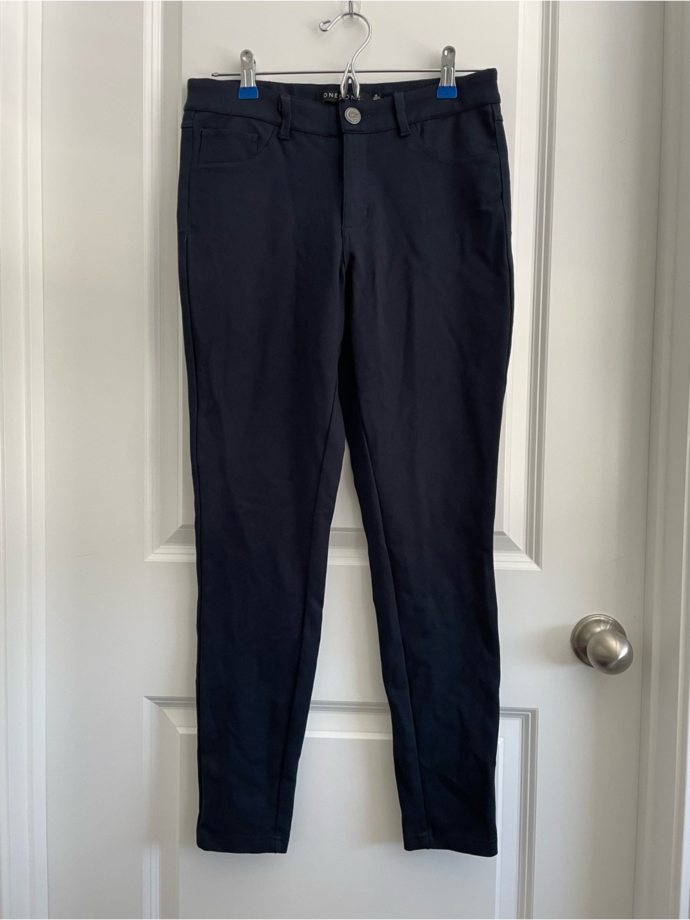 Navy Stretch Ponte Pant
